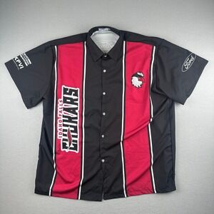 BWM Global Idaho Falls Chukars Shirt Mens XXL Black Red Ford Sponsor Button Down